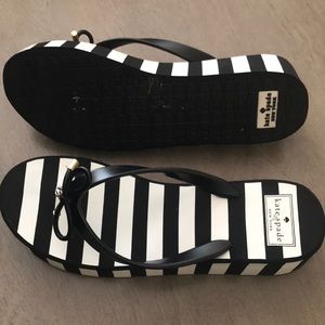 Kate Spade wedge flip flops